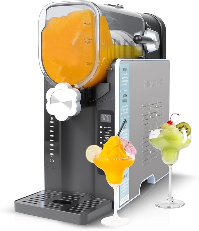 MIRASTON 88oz Slushie Machine, No Ice Needed All-in-One Slushy Maker for Home, 6 Preset Programs| Frozen Margaritas, Cocktails, Frappés, Ice Cream, Smoothies, Milkshakes