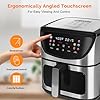 MIRASTON 8.5QT Extra-Large Air Fryer, 10-in-1 Smart Digital Presets (Air Fry, Bake, Roast, Reheat & More), with Viewing Window & Stainless Steel Square Basket, Fast Precise Cooking Up to 400°F, Ideal for Families of 4-8