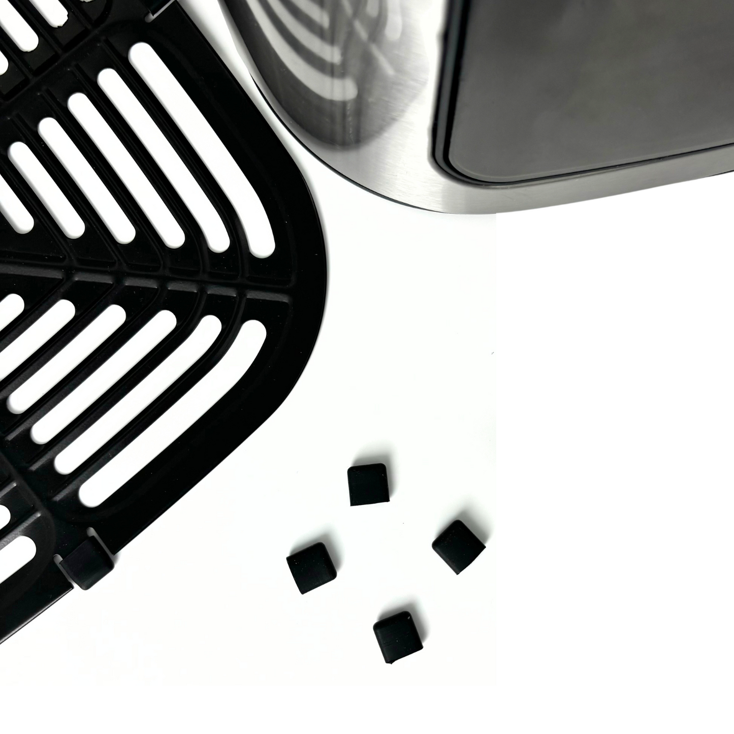 MIRASTON 8.5QT/4.5QT/2.8QT Air Fryer Tray Universal Silicone Cap - Prevents Tray from Falling Out-4pcs
