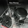 MIRASTON 3.6QT Air Fryer-9 Presets, Less Oil & Non-Stick Dishwasher-Safe Basket, Cream white, 1350W
