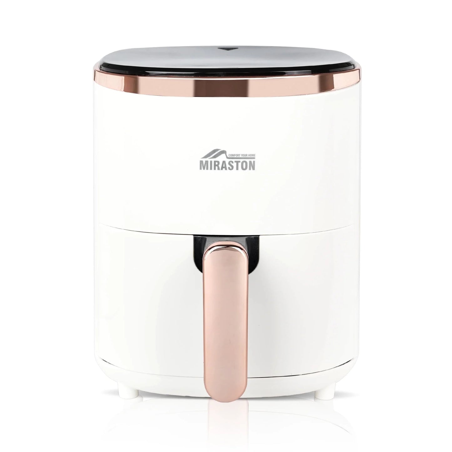 MIRASTON 3.6QT Air Fryer-9 Presets, Less Oil & Non-Stick Dishwasher-Safe Basket, Cream white, 1350W