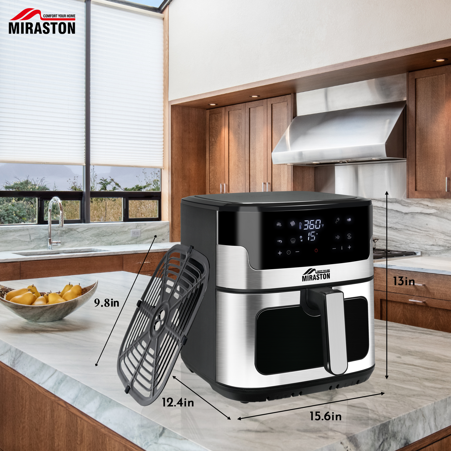 Most popular choice - MIRASTON Classic 8.5QT Air Fryer Tray