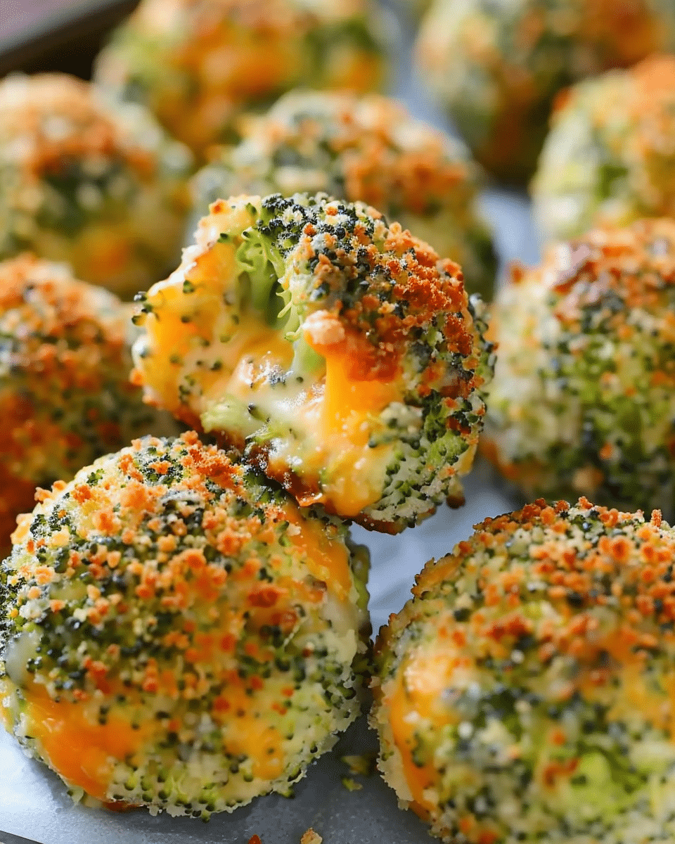 🥦 Cheesy, Crispy Baked Broccoli Balls: Your New Go-To Snack!