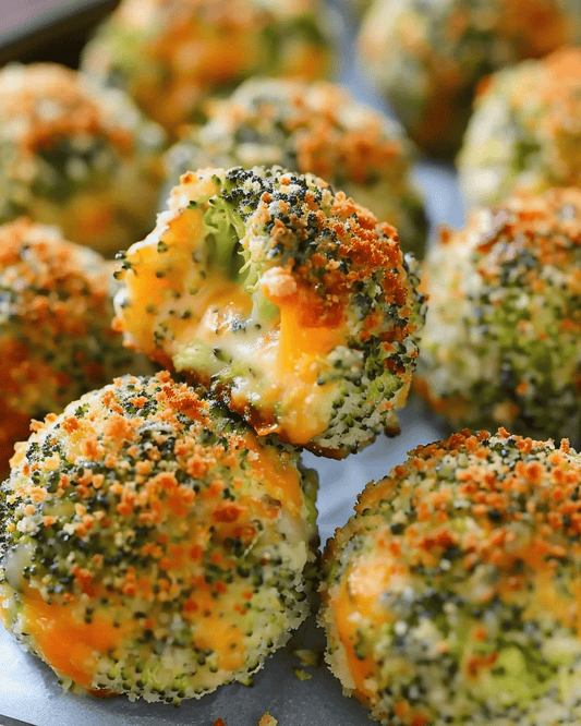 🥦 Cheesy, Crispy Baked Broccoli Balls: Your New Go-To Snack!