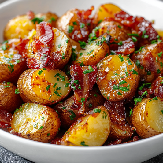 Crispy Bacon Honey Roasted Potatoes: A Crowd-Pleasing Side Dish in 45 Minutes