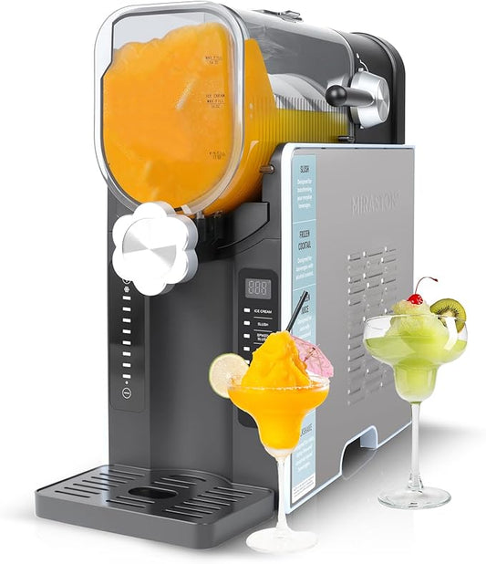 MIRASTON 88oz Slushie Machine, No Ice Needed All-in-One Slushy Maker for Home, 6 Preset Programs| Frozen Margaritas, Cocktails, Frappés, Ice Cream, Smoothies, Milkshakes