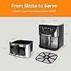 MIRASTON 8.5QT Extra-Large Air Fryer, 10-in-1 Smart Digital Presets (Air Fry, Bake, Roast, Reheat & More), with Viewing Window & Stainless Steel Square Basket, Fast Precise Cooking Up to 400°F, Ideal for Families of 4-8